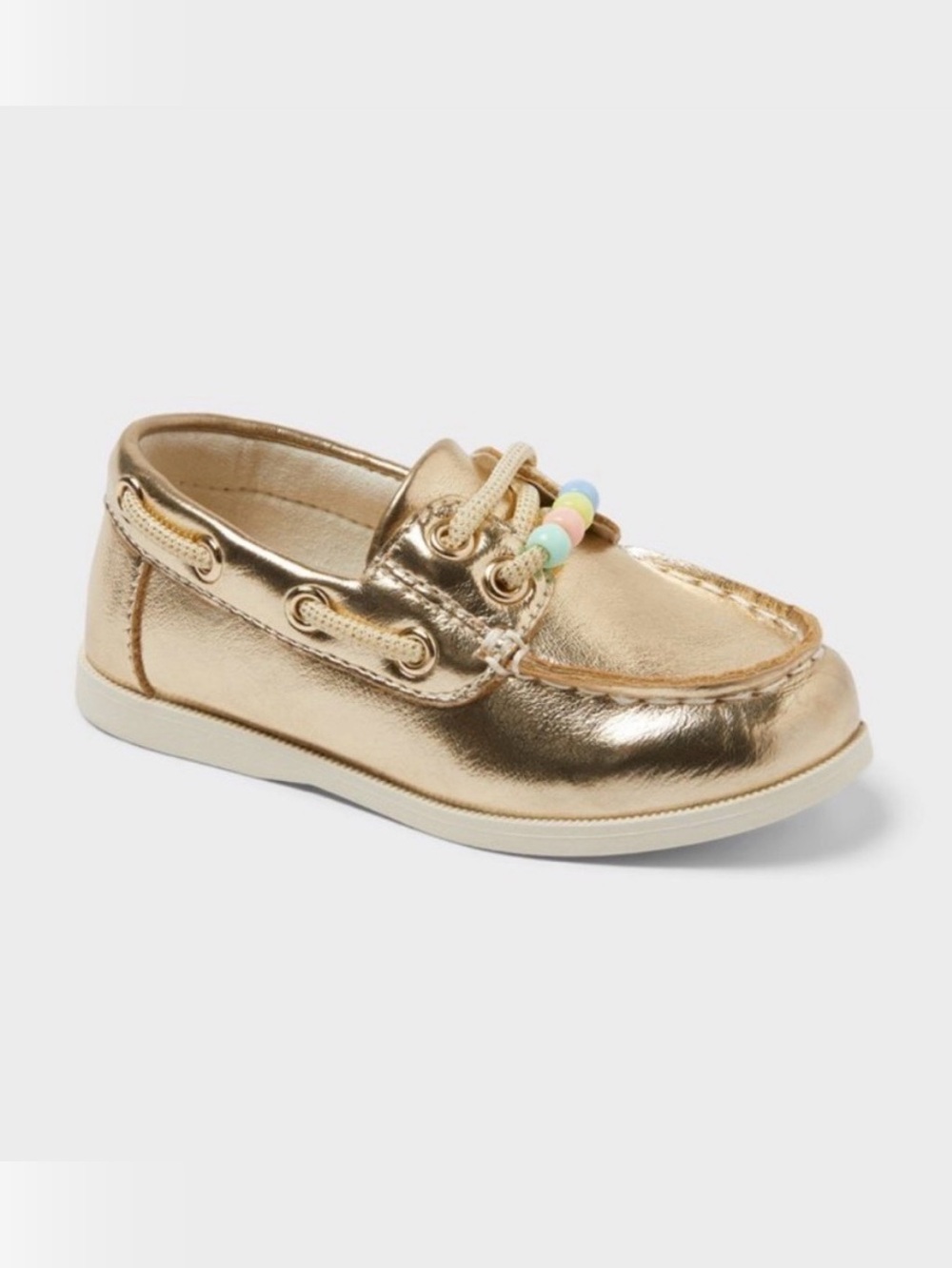 Cat & Jack Gold Charm Boat Shoes